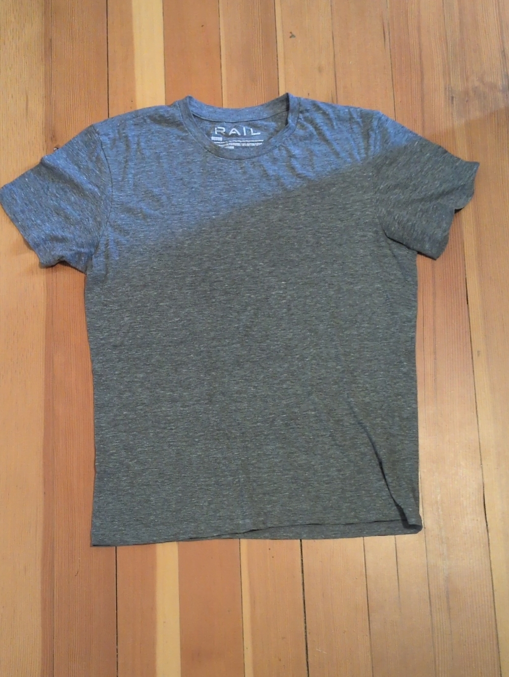 The Rail Men's Heather Gray Short-Sleeve Crew Tee